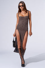 LIVVY KNIT MIDI DRESS