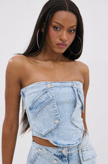 OLIVIA DENIM CORSET