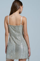 DAYDREAMER RHINESTONE MINI DRESS