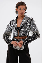 DIRTY MARTINI EMBELLISHED BLAZER