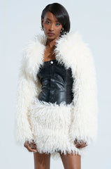 MIGHT DELETE LATER PU FUR MINI DRESS