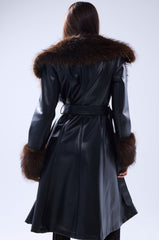 MAIN SQUEEZE FUR TRIM TRENCH