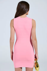 SOMEWHERE ON A BOAT BANDAGE MINI DRESS