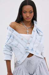 PARTY IN THE BACK DENIM JACKET