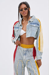 ALL AROUND THE WORLD AGAIN DENIM JACKET