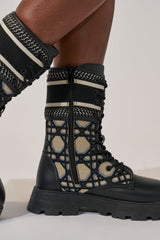 AMADA CANVAS PRINT COMBAT BOOT