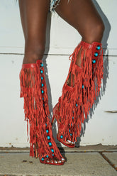 AZALEA WANG AMADEO RED SANDAL