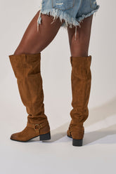 AZALEA WANG FLAT OVER THE KNEE RIDING BOOT