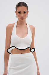 CUTIE PIE RUFFLE HEM BLOUSE