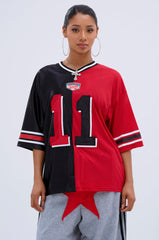 SPLIT PERSONALITY JERSEY TOP