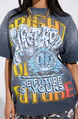 THE FUTURE IS YOURS OVERSIZED GRAPHIC TEE