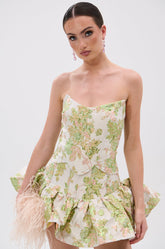 VENETIAN FLORAL BROCADE CORSET