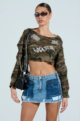 ROCKSTAR CAMO TOP