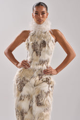 FLINTSTONES MOCK NECK FUR TOP