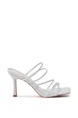 AZALEA WANG HUGHIE WHITE SNAKE SANDAL