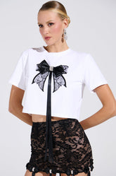 GIRLY POP BOW TEE