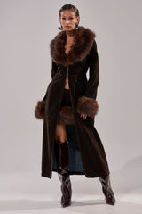 WILD SIDE VELVET DENIM TRENCH