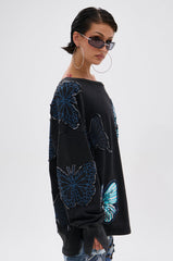 WORLD'S BEST EX GIRLFRINED OVERSIZED SWEATSHIRT