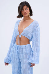 ICED OUT TIE FRONT TOP