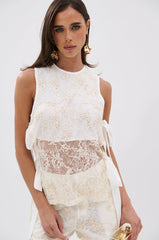 LANA FLORAL LACE BLOUSE