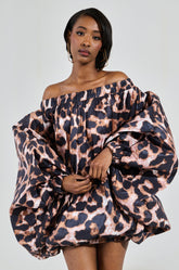 NOBODY'S BUSINESS NYLON MINI DRESS