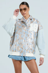 ALIYA BROCADE BOMBER