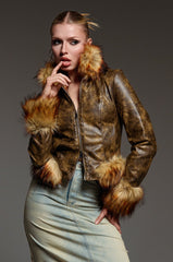 DOWN BAD FUR TRIM MOTO