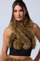 WILD AND FREE FUR BLOUSE