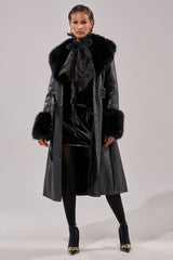 KAYA FUR TRIM TRENCH