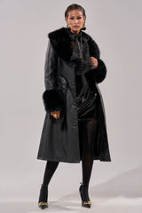 KAYA FUR TRIM TRENCH