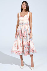 HANNA FLORAL MIDI DRESS