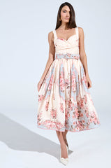 HANNA FLORAL MIDI DRESS