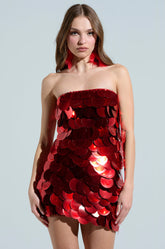 SHINE BRIGHT SEQUIN MINI DRESS