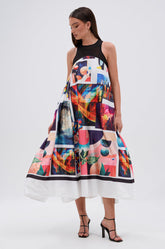 PUT ME IN A MUSEUM PRINTED MIDI DRESS