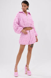 BUBBLEGUM BUBBLE HEM SHORT