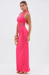 BRIGHT AS THE SKY MESH MAXI DRESS