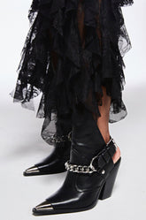 AZALEA WANG WADE BLACK WESTERN BOOTIE