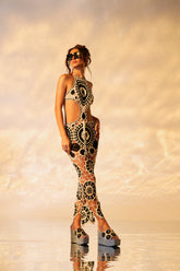 BEEN THAT GIRL CROCHET MIDI DRESS