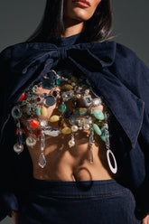 SHAKE IT QUEEN BEADED BRALETTE