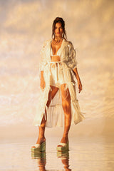 RUBY CUTOUT ORGANZA TRENCH