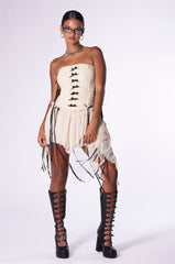 COVER ME IN BOWS MESH MINI DRESS