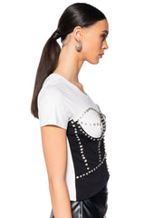 DANNI EMBELLISHED CORSET TSHIRT