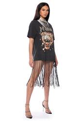 DEF LEPPARD FRINGE DRESS