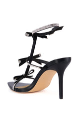 MICRODOSE BLACK SPARKLE STILETTO SANDAL