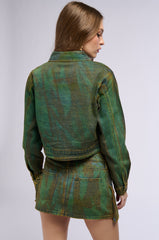 NIGHT GAZING COLORFUL DENIM JACKET