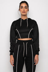 SHAPE OF YOU RHINESTONE ROPE HOODIE