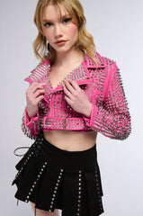 THE GAZETTE 3000 STUD PARTY ROCK MOTO JACKET