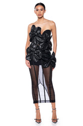 VALENTINA DIMENSIONAL MAXI DRESS