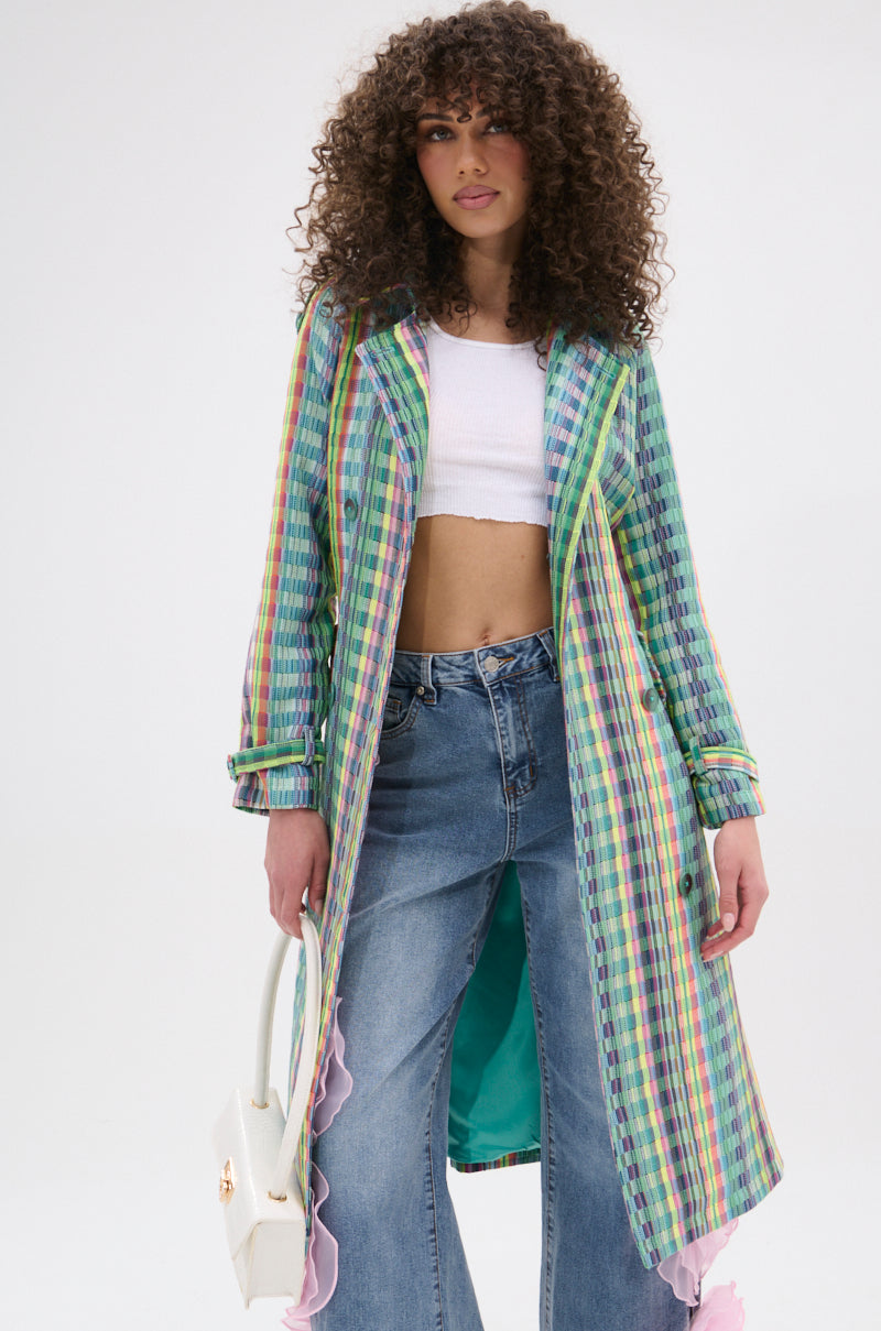 STOP AND SMELL THE ROSES TRENCH