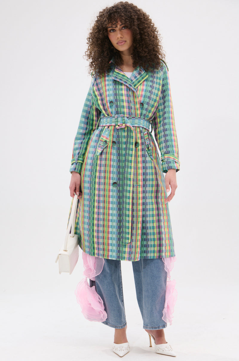 STOP AND SMELL THE ROSES TRENCH